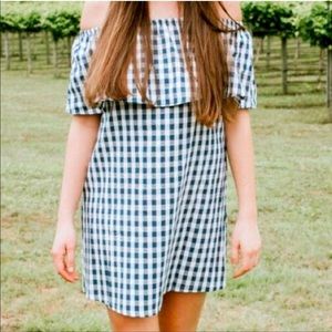 A.ok coevolution black white off shoulder dress